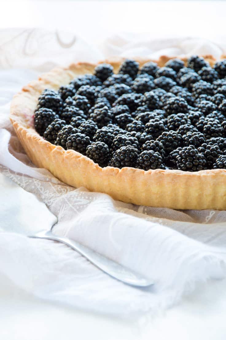 Fresh Blackberry Crostata Pie