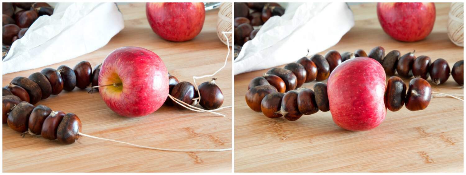 How to Make Italian "Halloween" Chestnut Necklace - Step 2