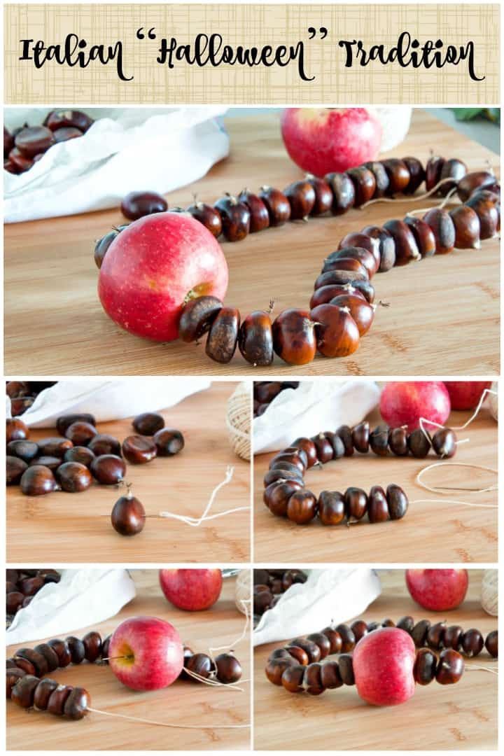 Italian Halloween Chestnut Necklace