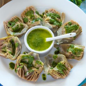 Pressure Cooker Artichokes w/ Dipping Sauce {Yum!}