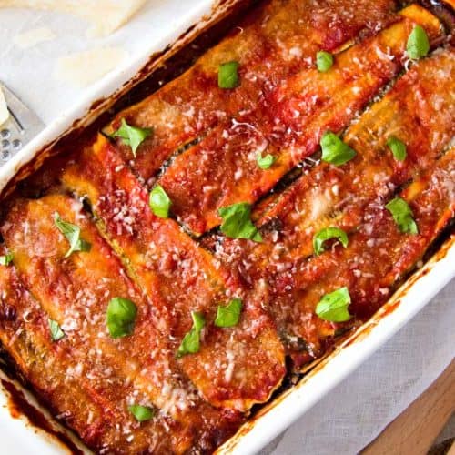 Skinny Vegetable Lasagna with Tomato And Basil Pesto Sauce - Italian ...