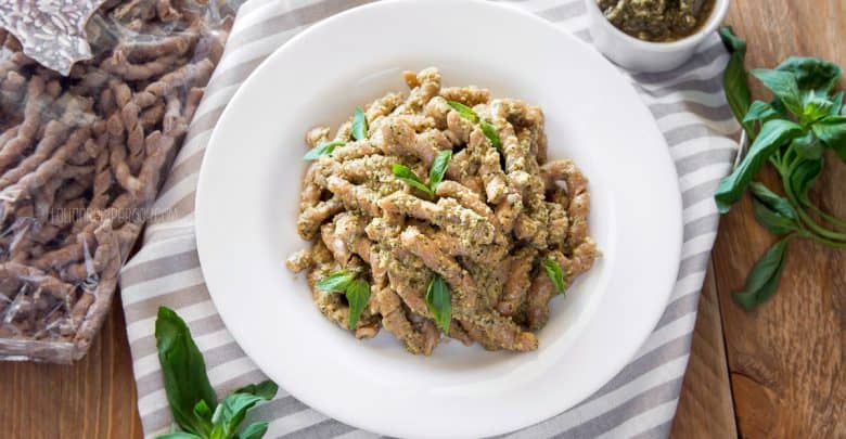 Busiate Pasta With Pesto Alla Trapanese - Italian Recipe Book