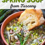 a bowl of spring soup