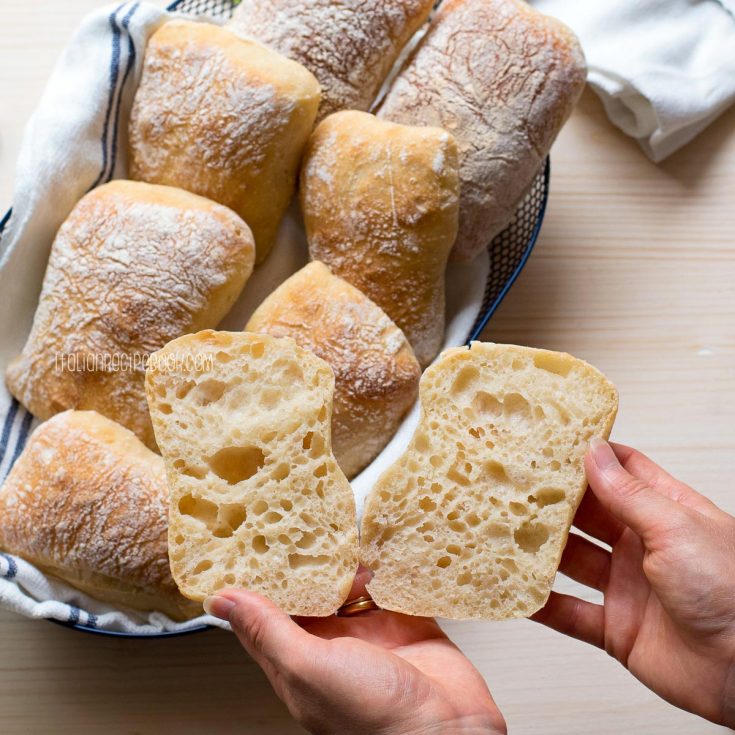 No Knead Ciabatta Rolls : Italian Recipe Book