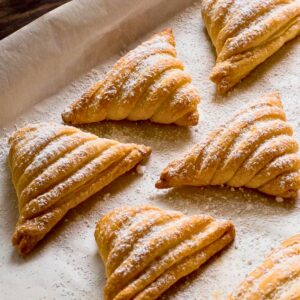 Puff pastry sfogliatelle.