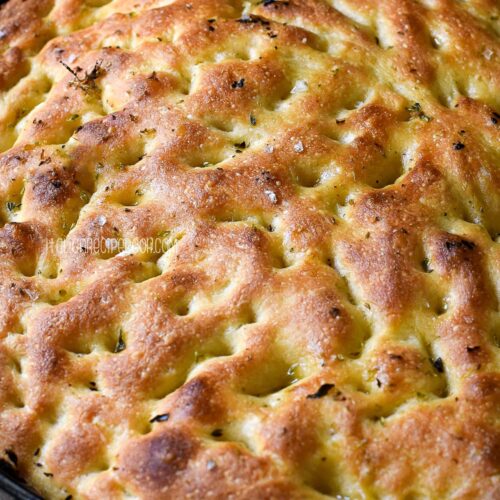 No Knead Focaccia Bread - Italian Recipe Book