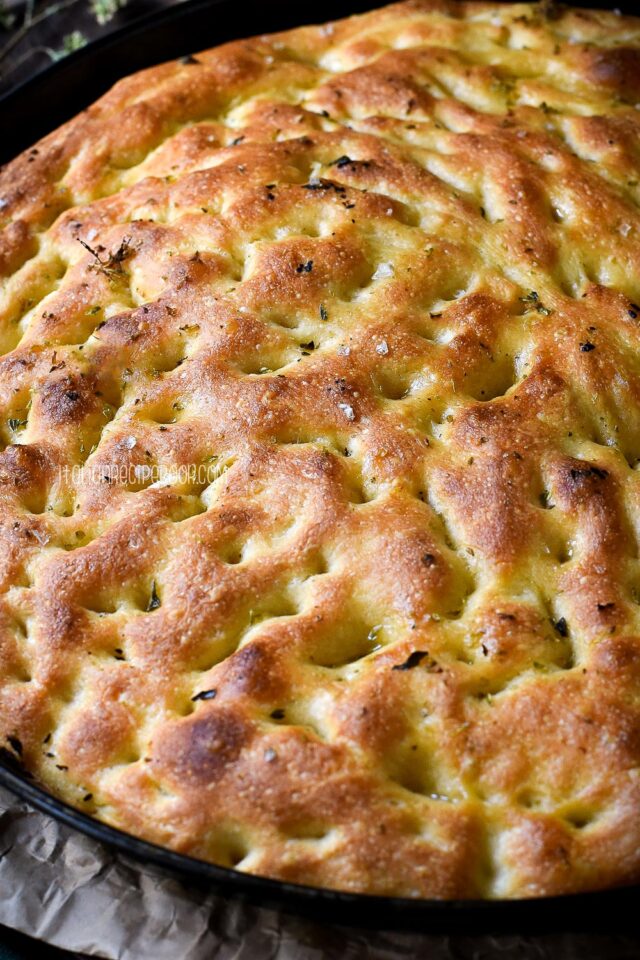 Easy No Knead Focaccia: Simple And Delicious : Italian Recipe Book