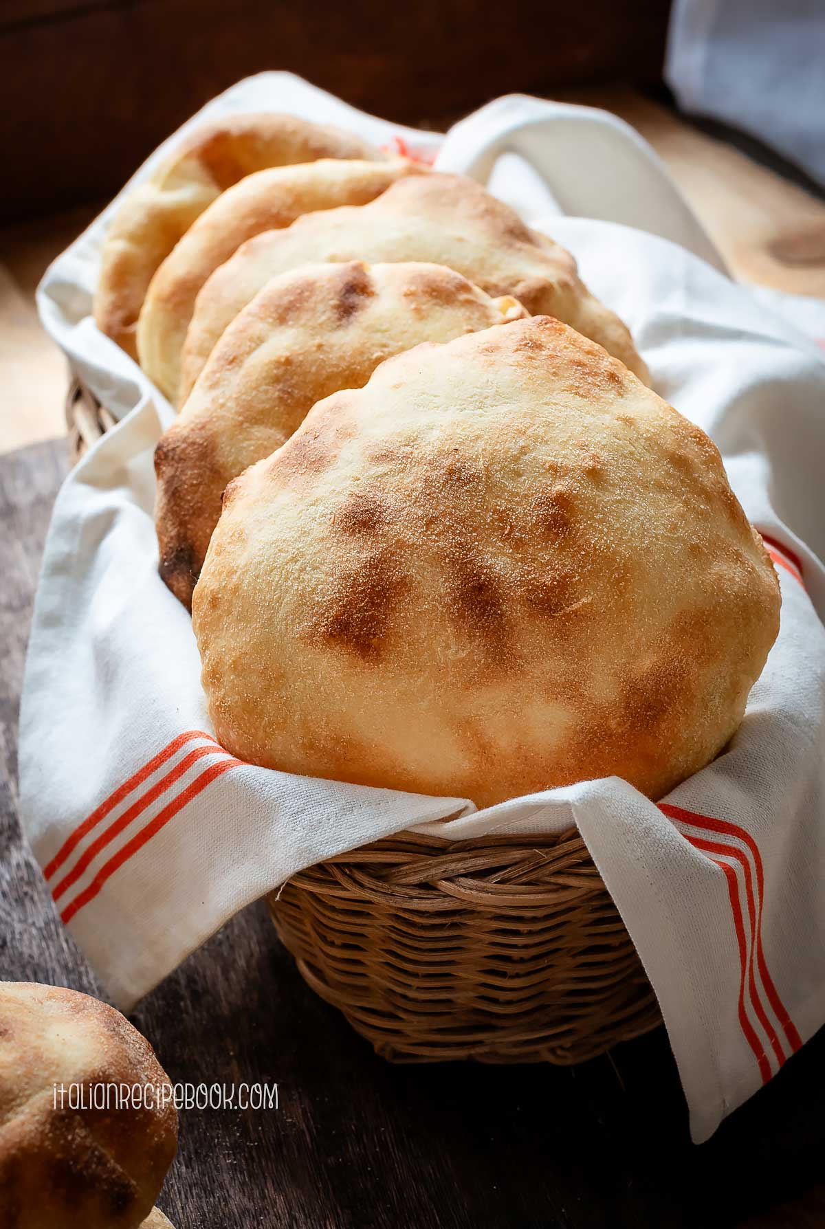 pucce in a bread basket