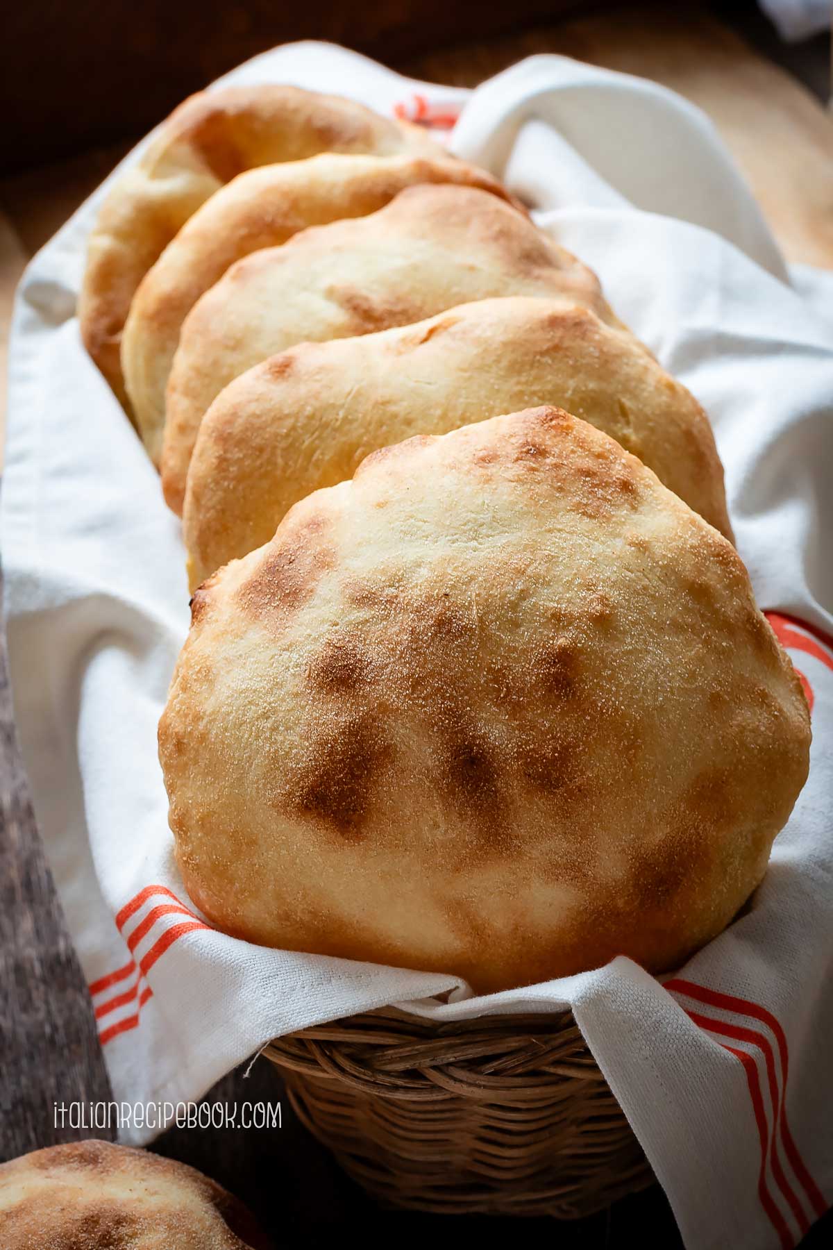 pucce in a bread basket