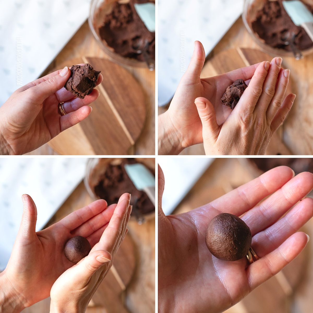 how to roll truffles