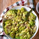 Romanesco Brosccoli Roman style on a plate.