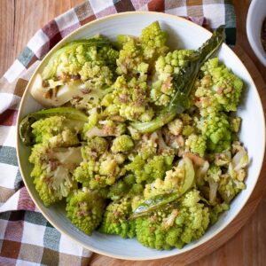 Romanesco Broccoli cooked Roman-Style.