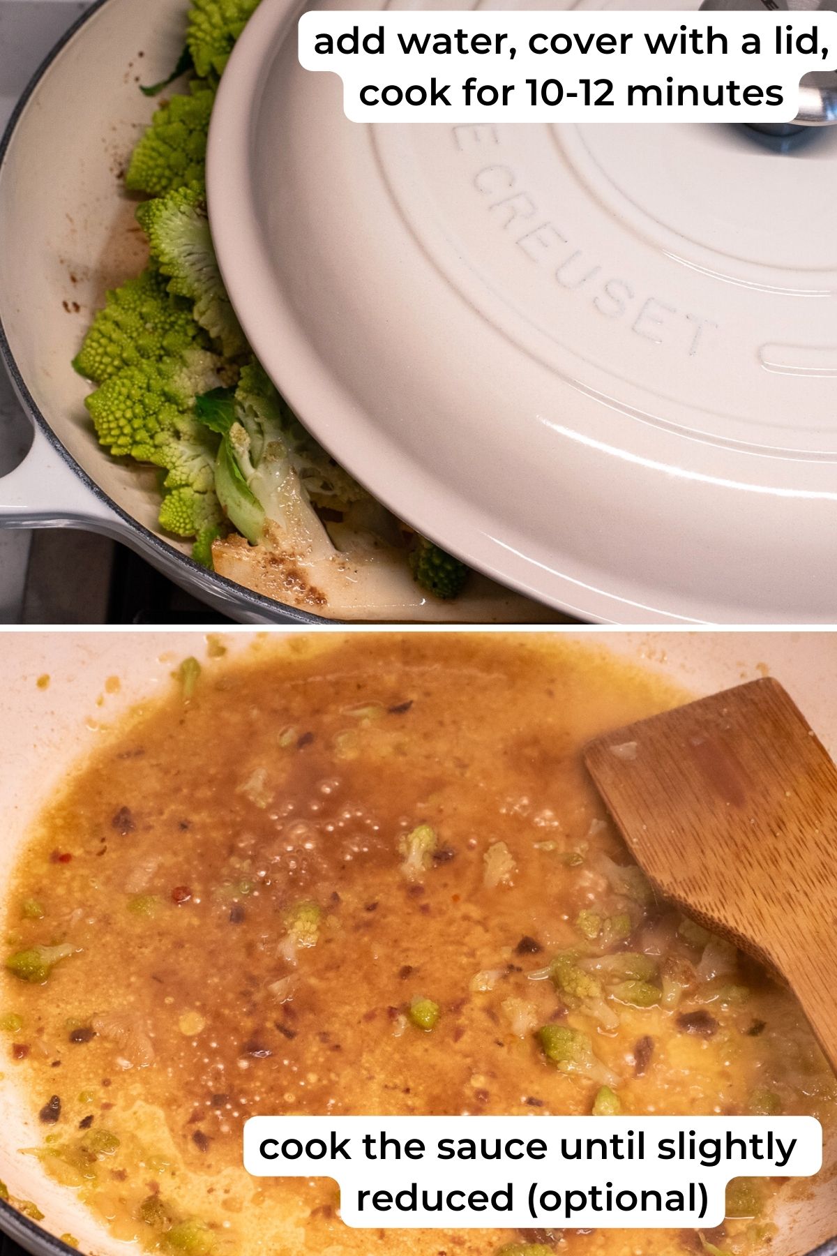 Cooking Romanesco Broccoli - step 3.